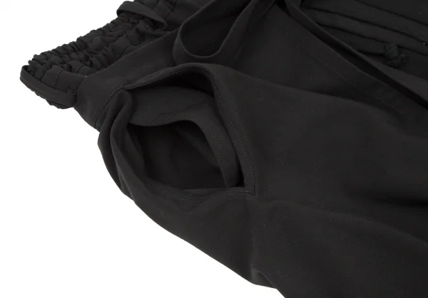 サイトs'yte ストレッチギャバジンラップスカート付きバルーンパンツ 黒3 K-106303_003