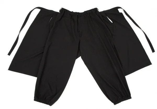 サイトs'yte ストレッチギャバジンラップスカート付きバルーンパンツ 黒3 K-106303_004