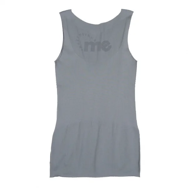 イッセイミヤケ ミーISSEY MIYAKE me A-POC INSIDE ストレッチロゴジャガードタンクトップ グレーF K-106331_002