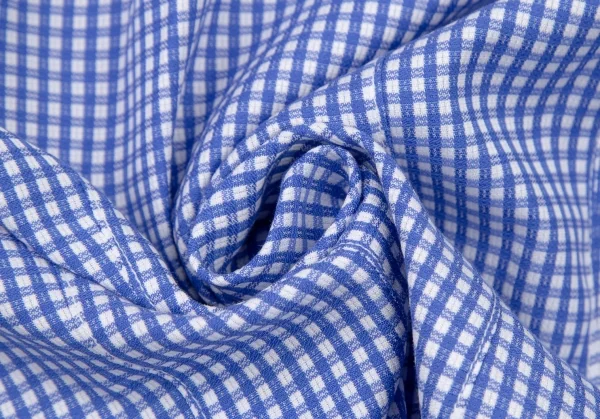 ドリスヴァンノッテンDRIES VAN NOTEN コットンチェッククレリックシャツ 白青36 K-106349_012