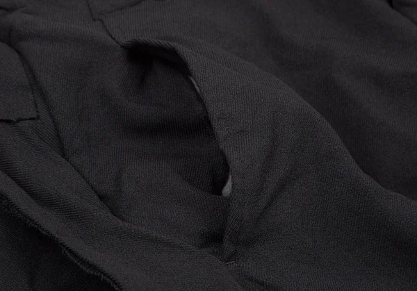 コムデギャルソンCOMME des GARCONS エステル製品染めスカートパンツ 黒S K-106389_013