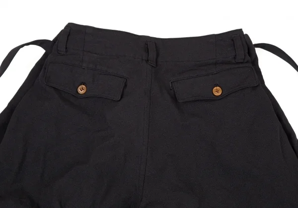 コムデギャルソンCOMME des GARCONS エステル製品染めスカートパンツ 黒S K-106389_015