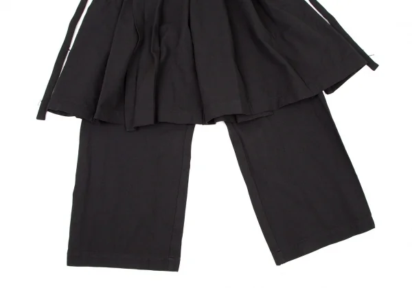 コムデギャルソンCOMME des GARCONS エステル製品染めスカートパンツ 黒S K-106389_004