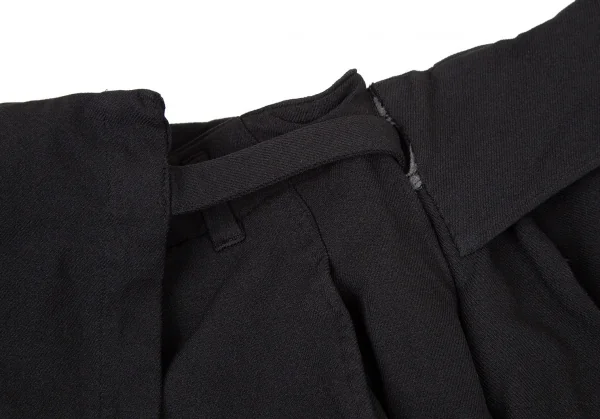 コムデギャルソンCOMME des GARCONS エステル製品染めスカートパンツ 黒S K-106389_007