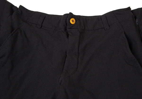 コムデギャルソンCOMME des GARCONS エステル製品染めスカートパンツ 黒S K-106389_009