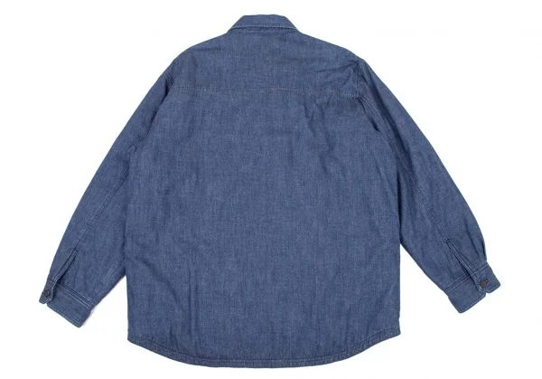 パパスプラスPapas+ 裏キルティングデニムカバーオールジャケット インディゴLL K-106411_015