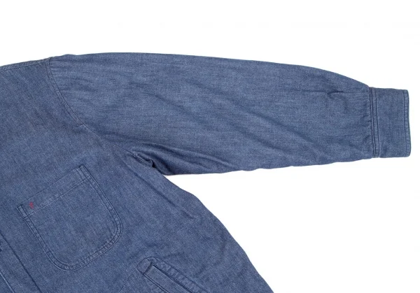 パパスプラスPapas+ 裏キルティングデニムカバーオールジャケット インディゴLL K-106411_005