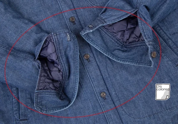 パパスプラスPapas+ 裏キルティングデニムカバーオールジャケット インディゴLL K-106411_008