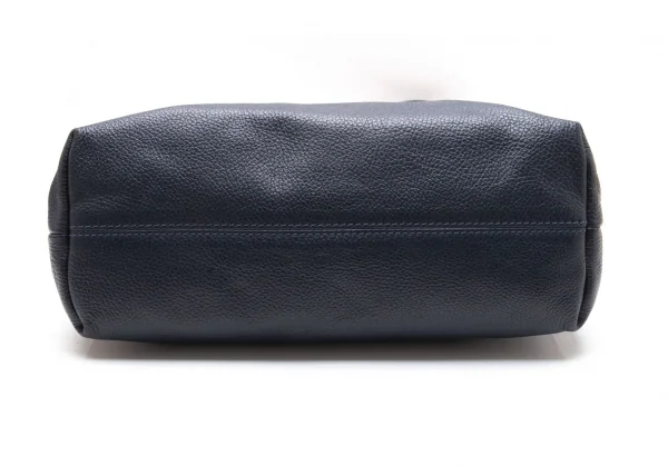 ステファノマーノSTEFANOMANO レザーフラップショルダーバッグ ネイビー K-106415_010