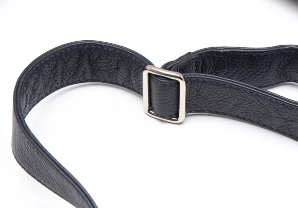 ステファノマーノSTEFANOMANO レザーフラップショルダーバッグ ネイビー K-106415_012