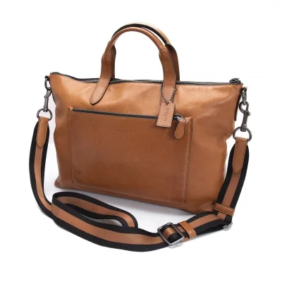 コーチCOACH レザー2wayビジネスバッグ ブラウン