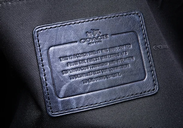 コーチCOACH バイカラーレザー2wayビジネスバッグ 青黒 K-106417_019