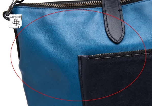 コーチCOACH バイカラーレザー2wayビジネスバッグ 青黒 K-106417_003