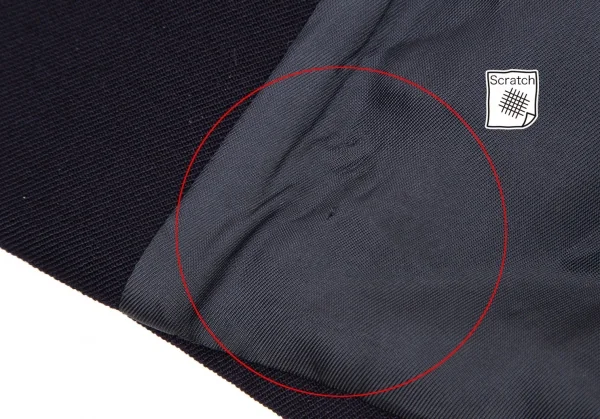 エンポリオアルマーニEMPORIO ARMANI ウール包みボタンノーカラージャケット 紺42 K-106429_013