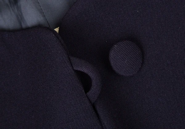 エンポリオアルマーニEMPORIO ARMANI ウールプリーツスカートパンツセットアップ 紺42 K-106431_005