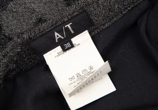 アツロウタヤマA/T ウールレーヨン花柄ジャガードスカート グレー38 K-106436_016