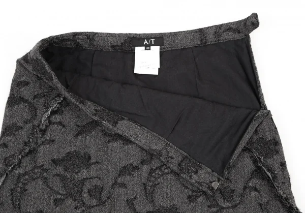 アツロウタヤマA/T ウールレーヨン花柄ジャガードスカート グレー38 K-106436_005