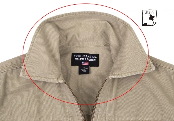 ポロジーンズ ラルフローレンPOLO JEAN RALPH LAUREN コットンワークジャケット ベージュS K-106439_004