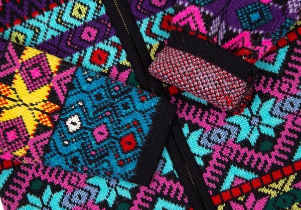 ポールスミス ウーマンPaul Smith women ウールジップアップカウチンニットセーター マルチ40 K-106440_007