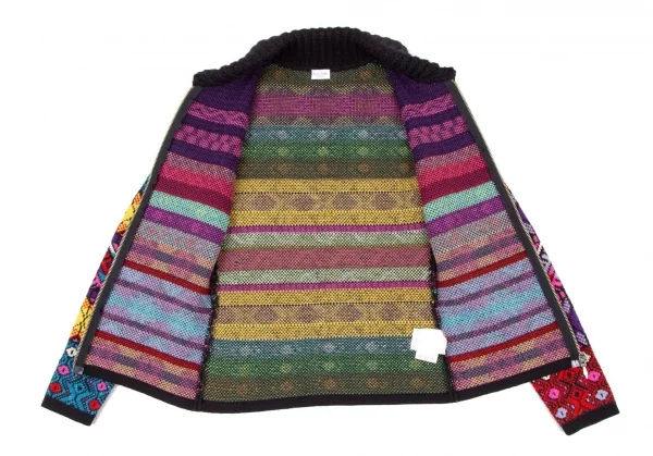 ポールスミス ウーマンPaul Smith women ウールジップアップカウチンニットセーター マルチ40 K-106440_008