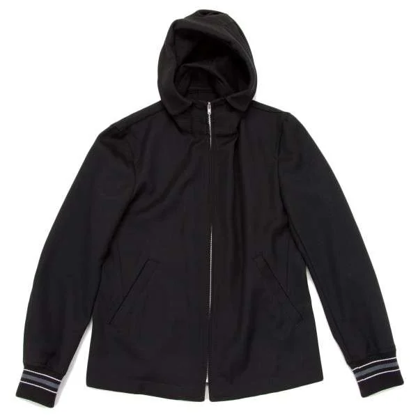 コムデギャルソンシャツCOMME des GARCONS SHIRT フードリブウールブルゾン