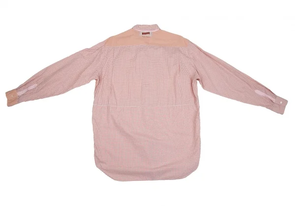 カールヘルムKarl Helmut クレイジーパターンギンガムチェックボタンダウンシャツ 白ピンクM K-106478_015