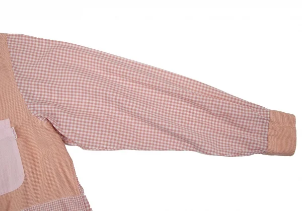 カールヘルムKarl Helmut クレイジーパターンギンガムチェックボタンダウンシャツ 白ピンクM K-106478_007