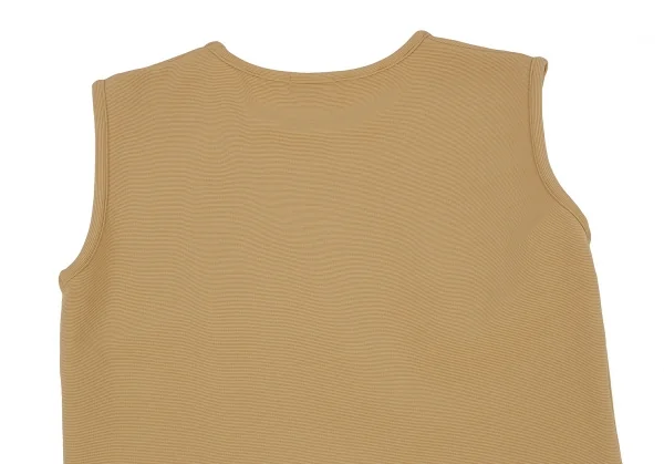 フォクシーラビッツFOXEY RABBITS ストレッチリブニットノースリーブワンピース マスタード38 K-106494_010