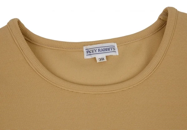 フォクシーラビッツFOXEY RABBITS ストレッチリブニットノースリーブワンピース マスタード38 K-106494_004