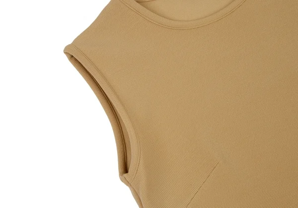 フォクシーラビッツFOXEY RABBITS ストレッチリブニットノースリーブワンピース マスタード38 K-106494_006