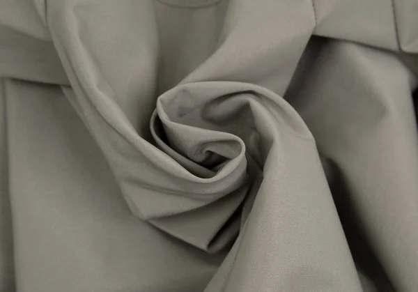 フォクシーニューヨークFOXEY NEW YORKストレッチポリスタンドカラージップシャツワンピース カーキ38 K-106496_013