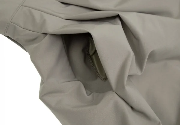 フォクシーニューヨークFOXEY NEW YORKストレッチポリスタンドカラージップシャツワンピース カーキ38 K-106496_009