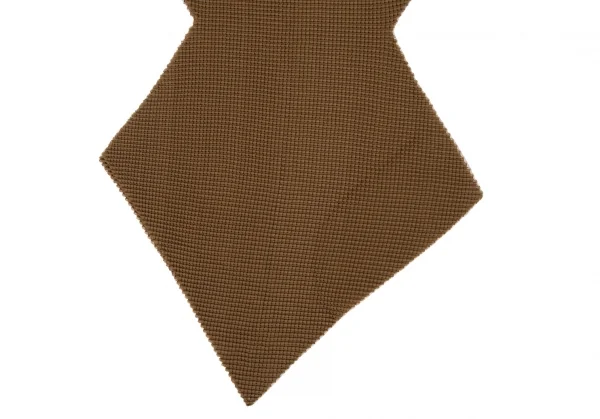 イッセイミヤケ ミーISSEY MIYAKE me ギグザグボックスプリーツショール 茶 K-106526_003