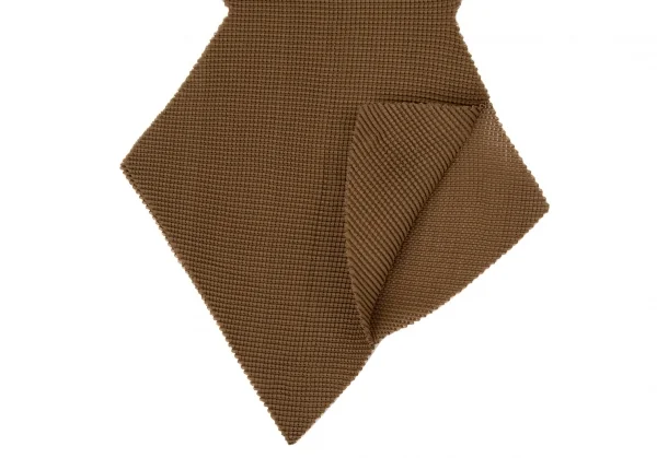 イッセイミヤケ ミーISSEY MIYAKE me ギグザグボックスプリーツショール 茶 K-106526_004