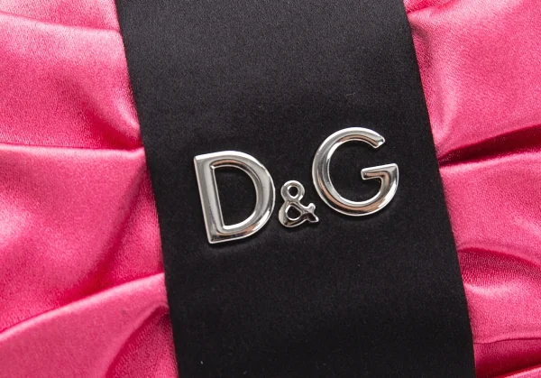 ディーアンドジーD&G リボン装飾チェーンショルダーバッグ ピンク K-106534_007