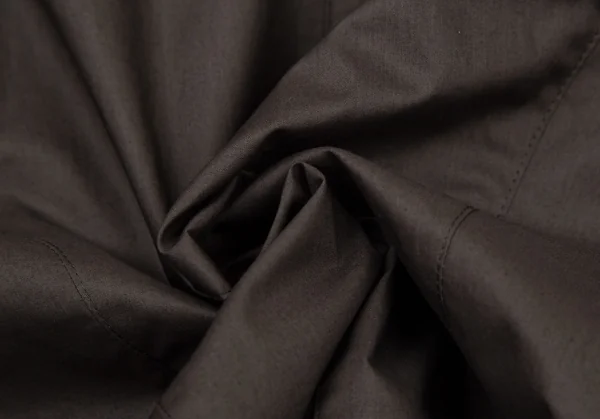 レキップ ヨシエイナバL'EQUIPE YOSHIE INABA コットン裾フリルシャツジャケット 茶38 K-106547_012