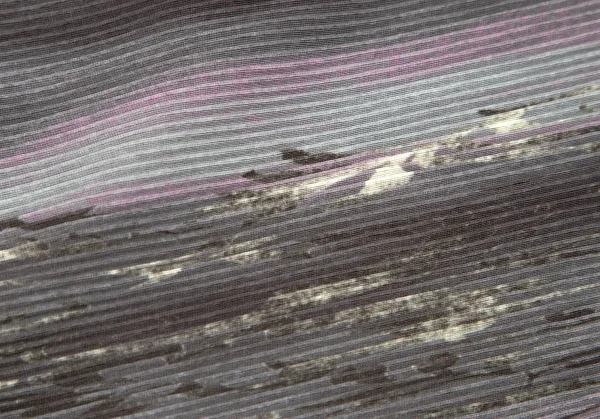 イッセイミヤケ フェットISSEY MIYAKE FETE プリーツねじりデザイングラデーションショールカーディガン グレー紫2 K-106554_010