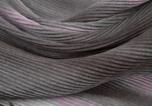 イッセイミヤケ フェットISSEY MIYAKE FETE プリーツねじりデザイングラデーションショールカーディガン グレー紫2 K-106554_011