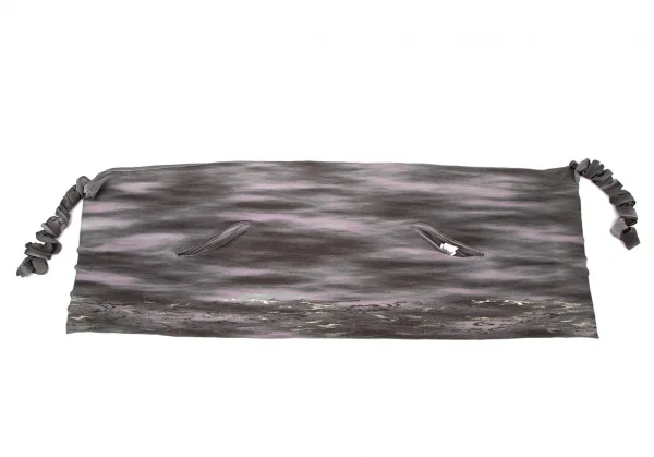 イッセイミヤケ フェットISSEY MIYAKE FETE プリーツねじりデザイングラデーションショールカーディガン グレー紫2 K-106554_008