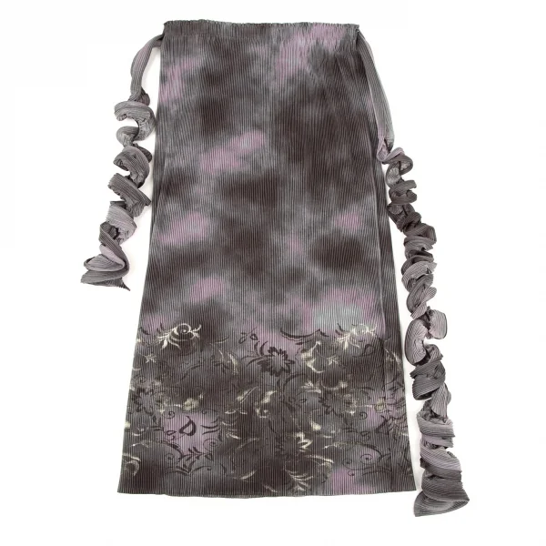 イッセイミヤケ フェットISSEY MIYAKE FETE プリーツねじりデザイングラデーションセットアップ グレー紫2 K-106556_012