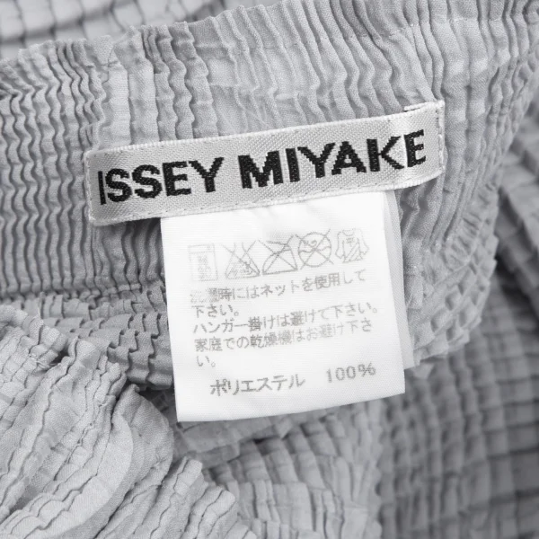 イッセイミヤケISSEY MIYAKE ボックスプリーツフレアスカート グレー2 K-106562_012