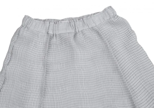 イッセイミヤケISSEY MIYAKE ボックスプリーツフレアスカート グレー2