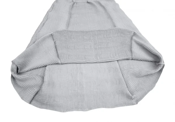 イッセイミヤケISSEY MIYAKE ボックスプリーツフレアスカート グレー2 K-106562_007