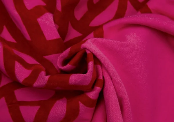 ジュンヤワタナベマン コムデギャルソンJUNYA WATANABE MAN PINK COMME des GARCONS コットンフロッキーアナーキープリントTシャツ ピンクS位 K-106585_012