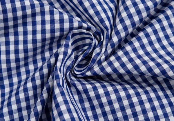 ビームスBEAMS IGHTS Outlastファブリックコットンポリリングジップギンガムチェックシャツジャケット 青白L K-106591_011