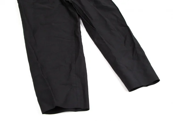 コムデギャルソン オムドゥCOMME des GARCONS HOMME DEUX エステル染色加工テーパードパンツ 黒L K-106607_006