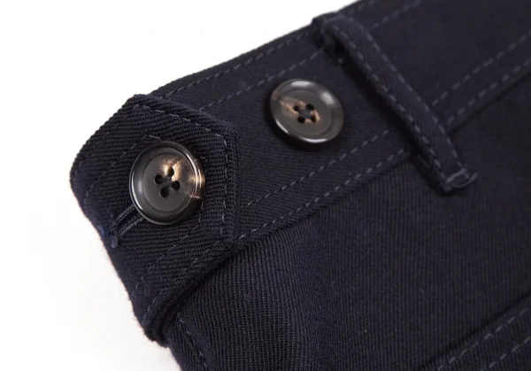 コムデギャルソン オムドゥCOMME des GARCONS HOMME DEUX オールドギャバテーパードパンツ 紺L K-106608_010