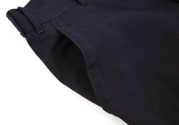 コムデギャルソン オムドゥCOMME des GARCONS HOMME DEUX オールドギャバテーパードパンツ 紺L K-106608_003