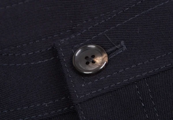 コムデギャルソン オムドゥCOMME des GARCONS HOMME DEUX オールドギャバテーパードパンツ 紺L K-106608_004