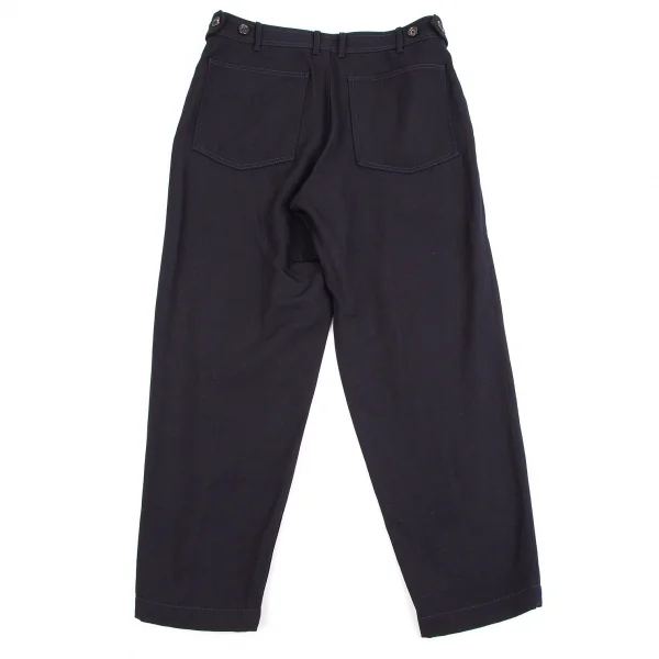 コムデギャルソン オムドゥCOMME des GARCONS HOMME DEUX オールドギャバテーパードパンツ 紺L K-106608_008